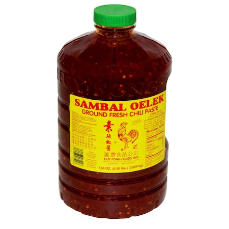 Huy Fong Ground Fresh Chili Sambal Oelek 1 gal., PK3 HFS01G